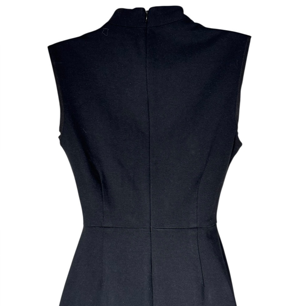 Kate Spade Womens Rock the Casbah Solid Black V Neck Knit Sheath Dress Size 2 - Picture 9 of 15